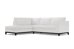 Mulholland Drive 2pc Velvet Sleeper Sectional :: Leg Finish: Espresso / Configuration: LAF - Chaise on the Left / Sleeper Option: Memory Foam Mattress