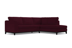 Mulholland Drive 2pc Sleeper Sectional :: Leg Finish: Espresso / Configuration: RAF - Chaise on the Right / Sleeper Option: Memory Foam Mattress