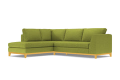 Mulholland Drive 2pc Sleeper Sectional :: Leg Finish: Natural / Configuration: LAF - Chaise on the Left / Sleeper Option: Deluxe Innerspring Mattress