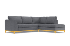 Mulholland Drive 2pc Sleeper Sectional :: Leg Finish: Natural / Configuration: RAF - Chaise on the Right / Sleeper Option: Memory Foam Mattress