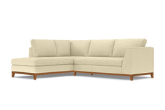 Mulholland Drive 2pc Sleeper Sectional :: Leg Finish: Pecan / Configuration: LAF - Chaise on the Left / Sleeper Option: Memory Foam Mattress