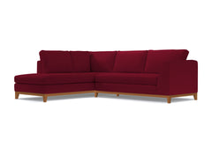 Mulholland Drive 2pc Sleeper Sectional :: Leg Finish: Pecan / Configuration: LAF - Chaise on the Left / Sleeper Option: Memory Foam Mattress
