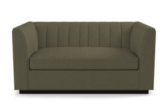 Nora Twin Size Sleeper Sofa :: Leg Finish: Espresso / Sleeper Option: Memory Foam Mattress
