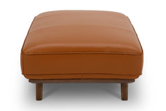 Normandie Leather Ottoman