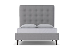 Palmer Upholstered Bed :: Leg Finish: Espresso / Size: Queen Size