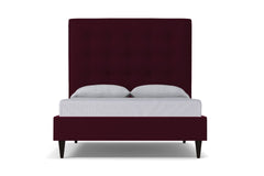 Palmer Upholstered Bed :: Leg Finish: Espresso / Size: Queen Size