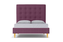 Palmer Upholstered Bed :: Leg Finish: Natural / Size: Queen Size