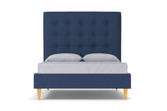 Palmer Upholstered Bed :: Leg Finish: Natural / Size: Queen Size