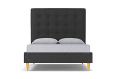 Palmer Upholstered Bed :: Leg Finish: Natural / Size: Queen Size