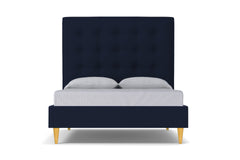 Palmer Upholstered Bed :: Leg Finish: Natural / Size: Queen Size