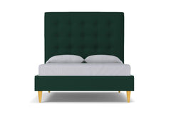 Palmer Upholstered Bed :: Leg Finish: Natural / Size: Queen Size