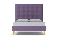 Palmer Upholstered Bed :: Leg Finish: Natural / Size: Queen Size