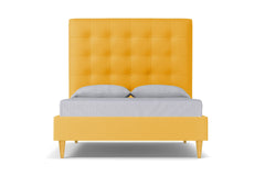 Palmer Upholstered Bed :: Leg Finish: Natural / Size: Queen Size