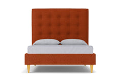 Palmer Upholstered Bed :: Leg Finish: Natural / Size: Queen Size