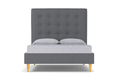 Palmer Upholstered Bed :: Leg Finish: Natural / Size: Queen Size