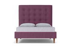 Palmer Upholstered Bed :: Leg Finish: Pecan / Size: Queen Size