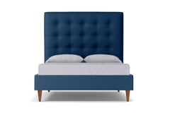 Palmer Upholstered Bed :: Leg Finish: Pecan / Size: King