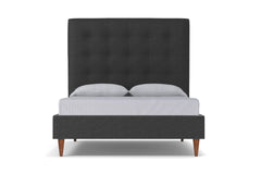 Palmer Upholstered Bed :: Leg Finish: Pecan / Size: Queen Size