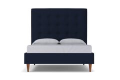 Palmer Upholstered Bed :: Leg Finish: Pecan / Size: King