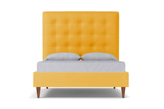 Palmer Upholstered Bed :: Leg Finish: Pecan / Size: King