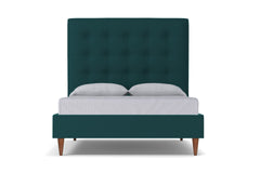Palmer Upholstered Bed :: Leg Finish: Pecan / Size: King