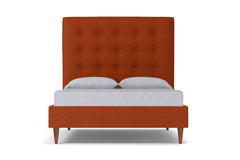 Palmer Upholstered Bed :: Leg Finish: Pecan / Size: King