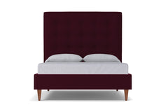 Palmer Upholstered Bed :: Leg Finish: Pecan / Size: King