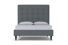 Palmer Upholstered Bed :: Leg Finish: Espresso / Size: Queen Size