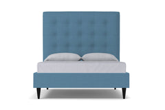 Palmer Upholstered Bed :: Leg Finish: Espresso / Size: Queen Size