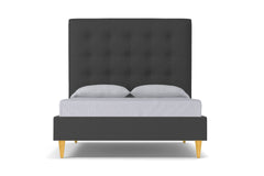Palmer Upholstered Bed :: Leg Finish: Natural / Size: Queen Size