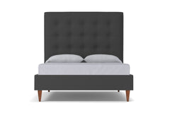 Palmer Upholstered Bed :: Leg Finish: Pecan / Size: King