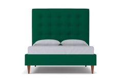 Palmer Upholstered Bed :: Leg Finish: Pecan / Size: King