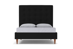 Palmer Upholstered Bed :: Leg Finish: Pecan / Size: King