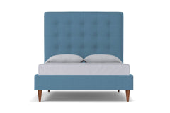 Palmer Upholstered Bed :: Leg Finish: Pecan / Size: King