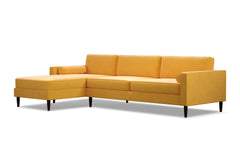 Samson 2pc Sectional Sofa :: Leg Finish: Espresso / Configuration: LAF - Chaise on the Left