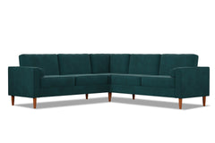 Samson 2pc L-Sectional Sofa :: Leg Finish: Pecan