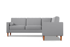 Samson 2pc L-Sectional Sofa :: Leg Finish: Pecan