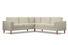 Samson 2pc L-Sectional Sofa :: Leg Finish: Pecan