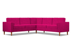 Samson 2pc L-Sectional Sofa :: Leg Finish: Pecan