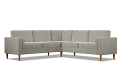 Samson 2pc L-Sectional Sofa :: Leg Finish: Pecan