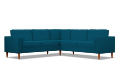 Samson 2pc L-Sectional Sofa :: Leg Finish: Pecan