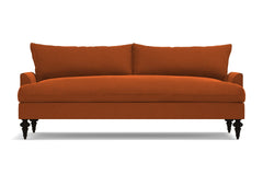 Saxon Velvet Sofa :: Leg Finish: Espresso