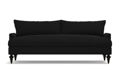 Saxon Velvet Sofa :: Leg Finish: Espresso