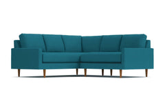 Scott 2pc L-Sectional Sofa :: Leg Finish: Pecan