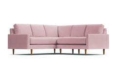 Scott 2pc L-Sectional Sofa :: Leg Finish: Pecan