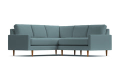 Scott 2pc L-Sectional Sofa :: Leg Finish: Pecan