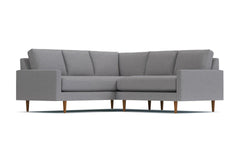 Scott 2pc L-Sectional Sofa :: Leg Finish: Pecan