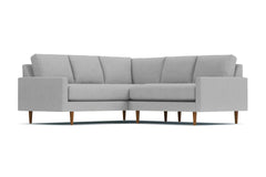 Scott 2pc L-Sectional Sofa :: Leg Finish: Pecan