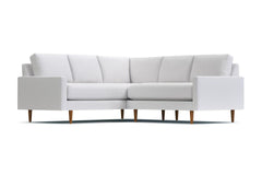 Scott 2pc L-Sectional Sofa :: Leg Finish: Pecan