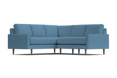 Scott 2pc L-Sectional Sofa :: Leg Finish: Pecan